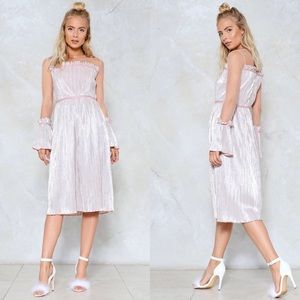 Ray of Light Metallic Dress